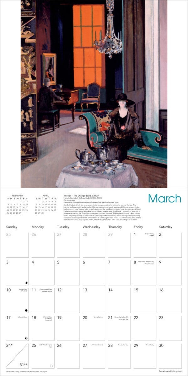 Kalender 2024 Glasgow Museums 30x30cm