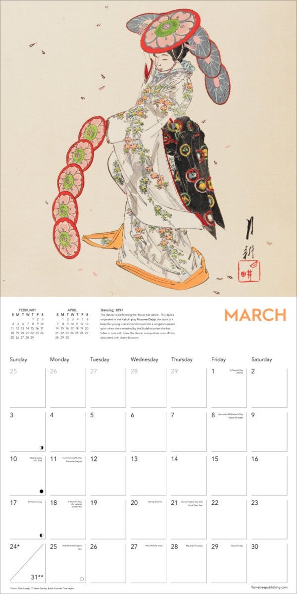 Kalender 2024 Japanese Art 30x30cm