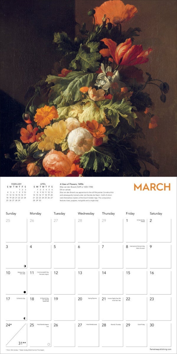 Kalender 2024 Dutch Still Life 30x30cm