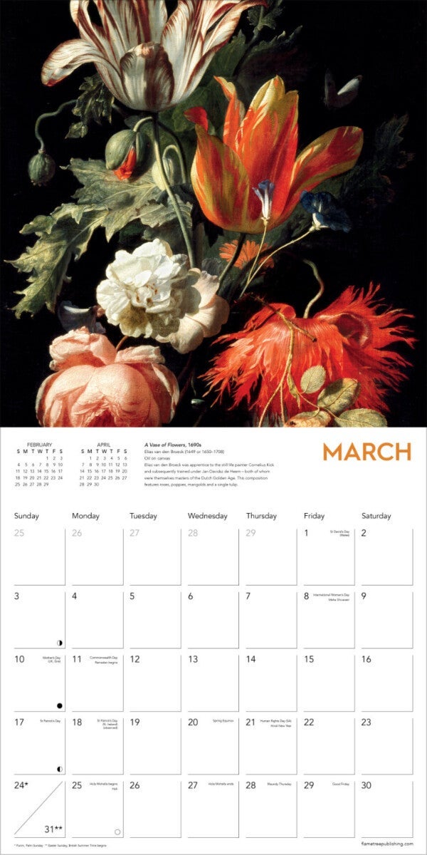 Kalender 2024 Dutch Still Life 30x30cm