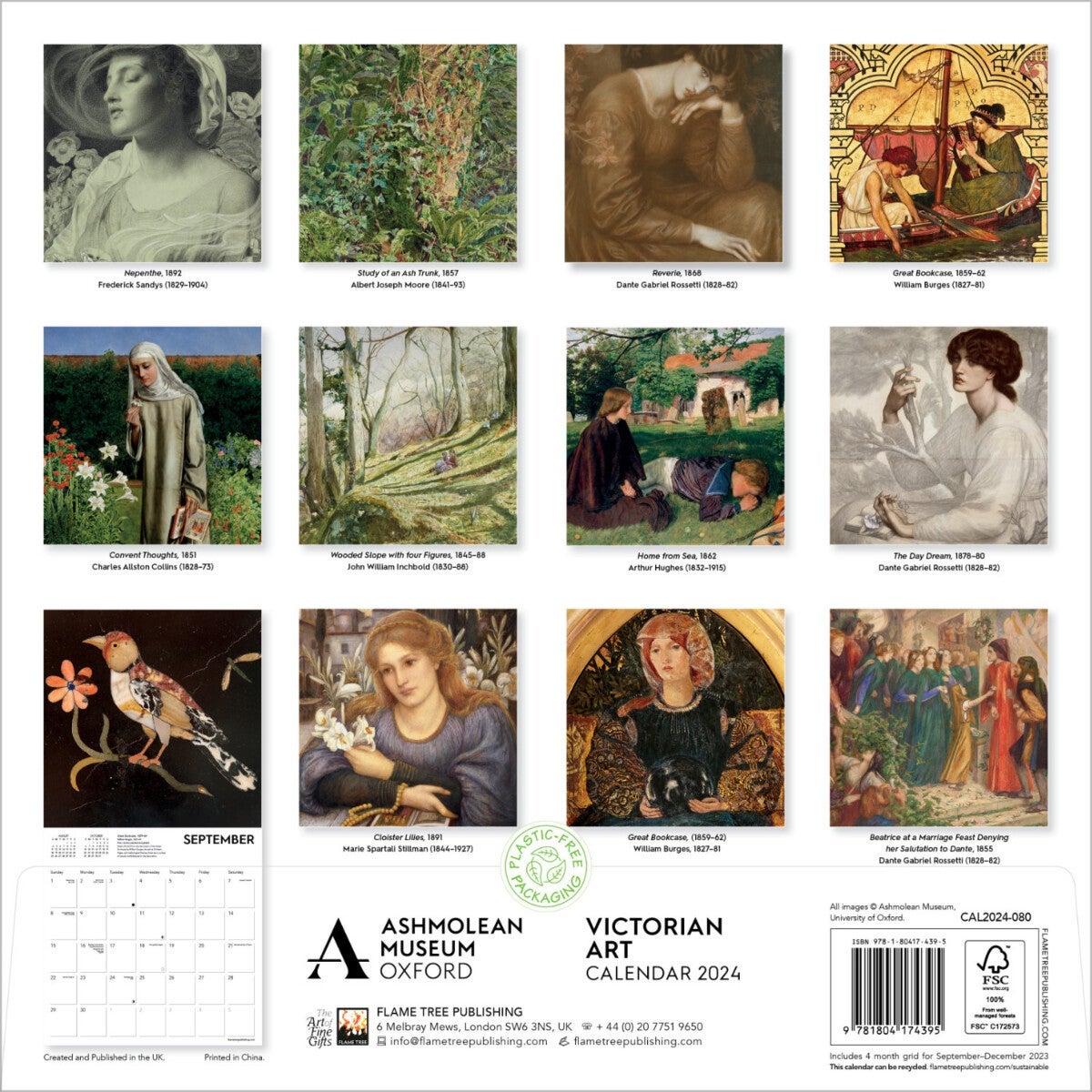 Kalender 2024 Victorian Art 30x30cm