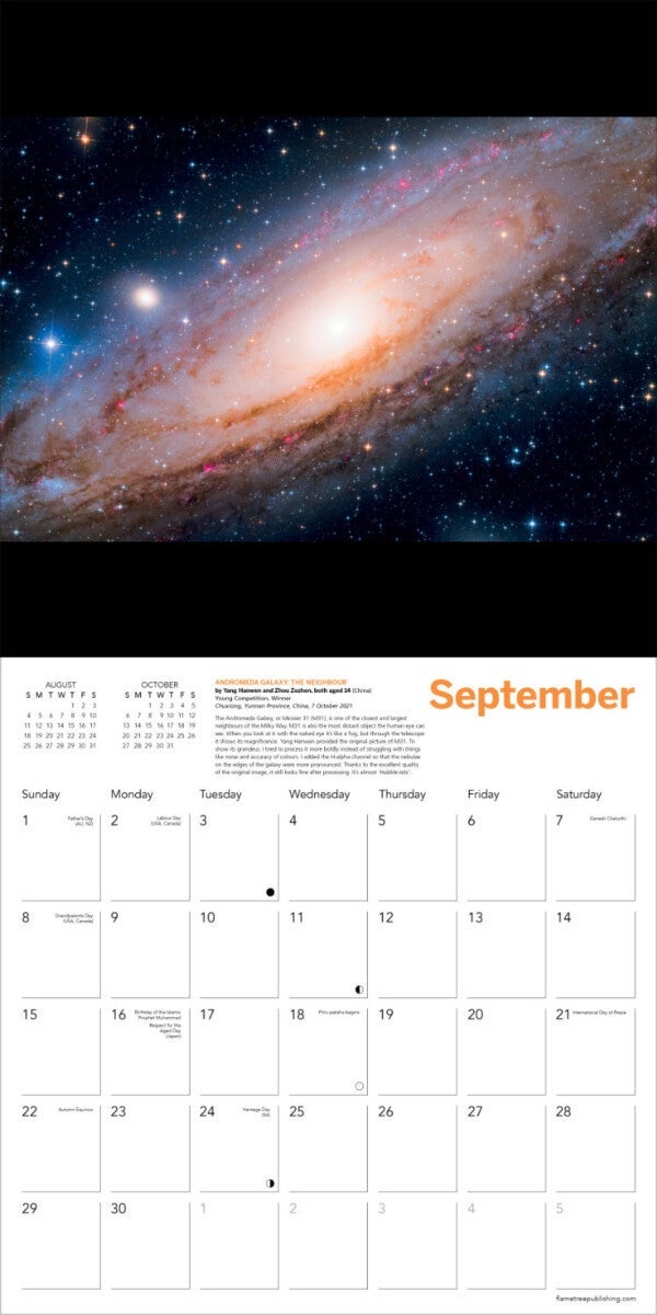 Kalender 2024 Astronomy 30x30cm