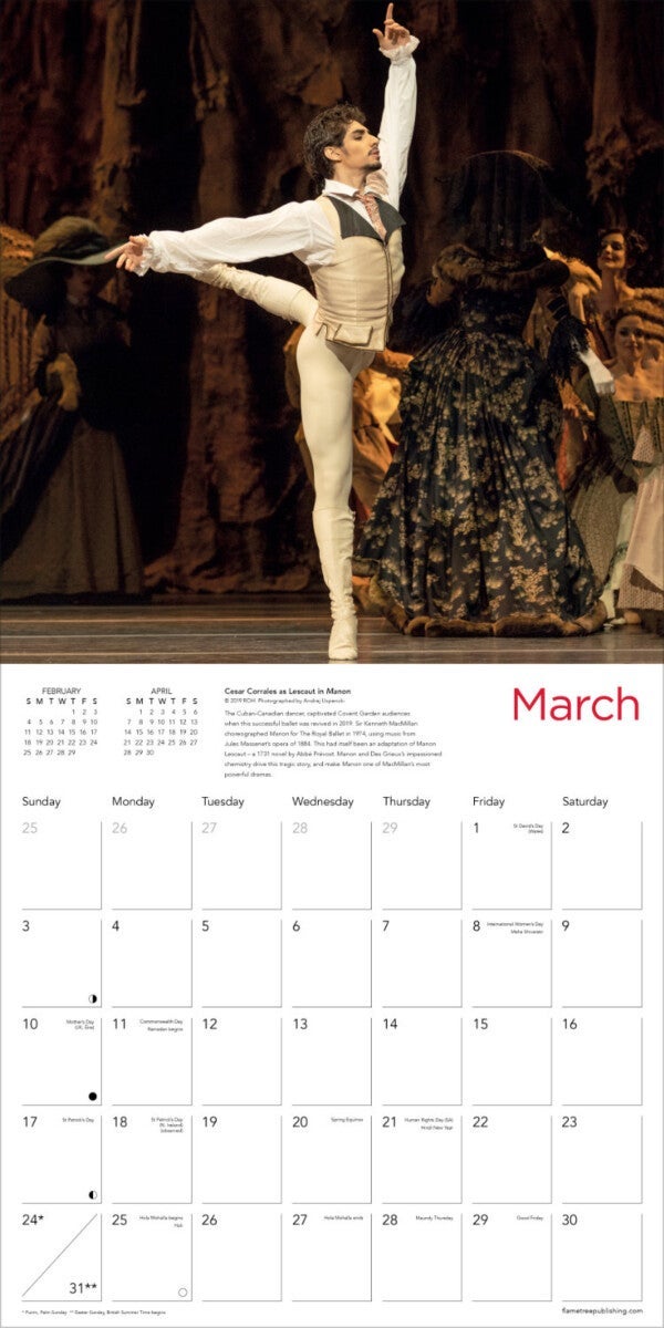 Kalender 2024 Royal Ballet 30x30cm