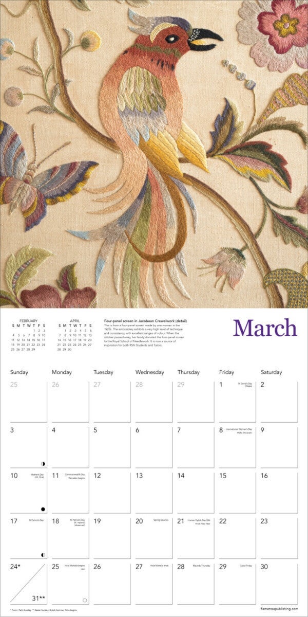 Kalender 2024 Needlework 30x30cm