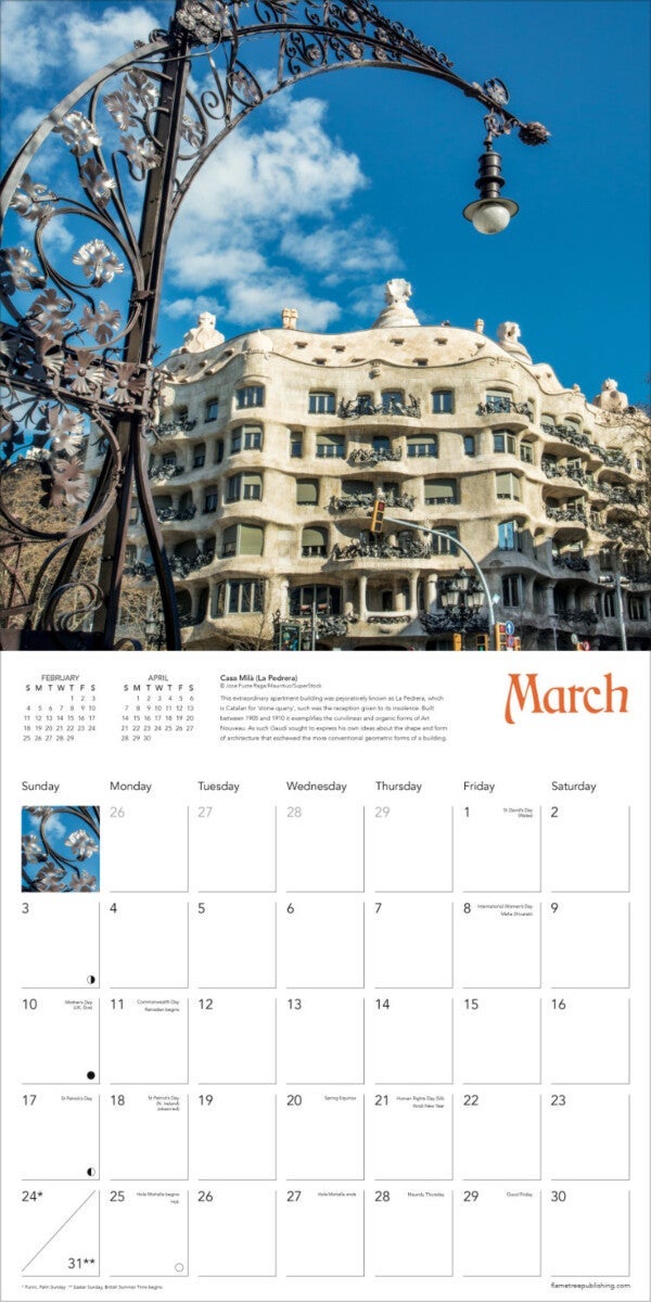 Kalender 2024 Gaudi 30x30cm