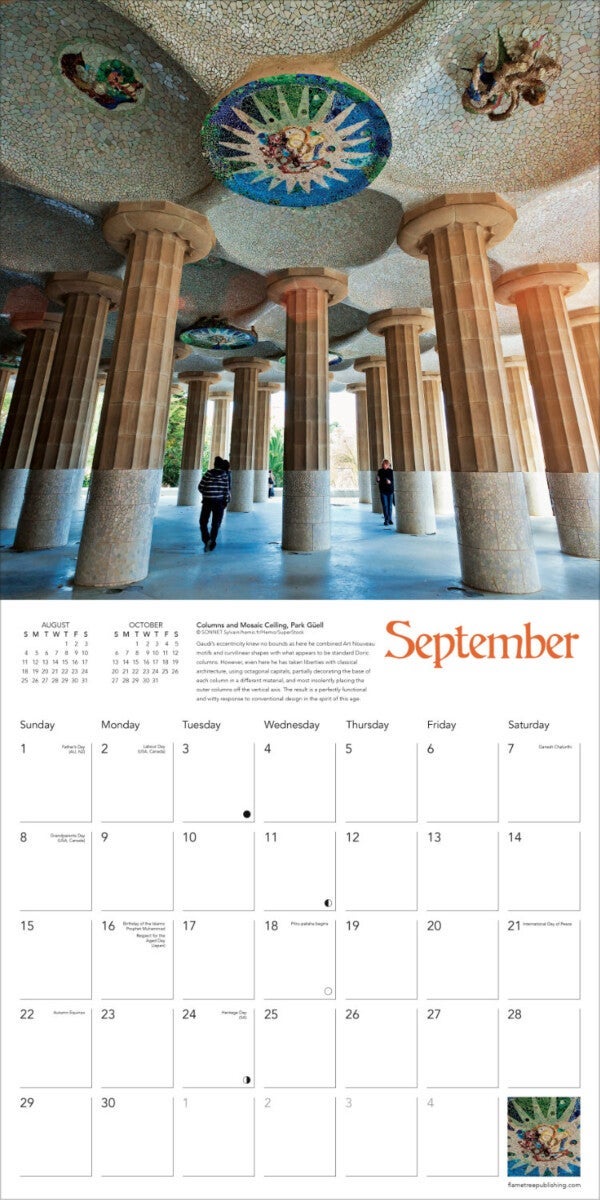 Kalender 2024 Gaudi 30x30cm
