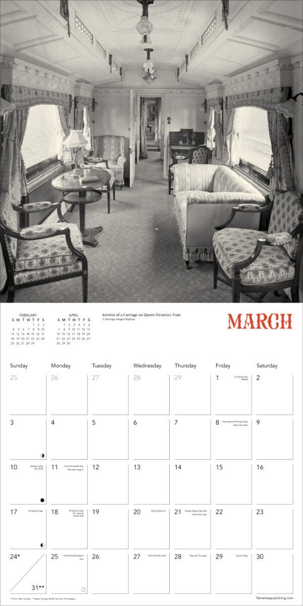 Kalender 2024 Steam Trains 30x30cm