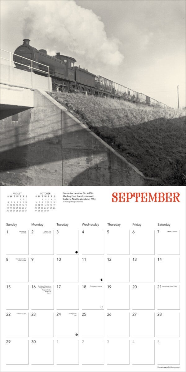 Kalender 2024 Steam Trains 30x30cm