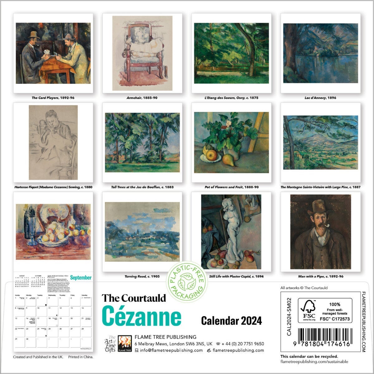 Kalender 2024 Cezanne 18x18cm