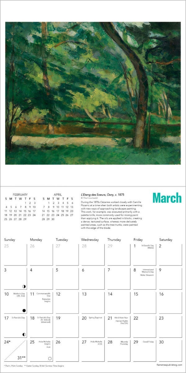 Kalender 2024 Cezanne 18x18cm