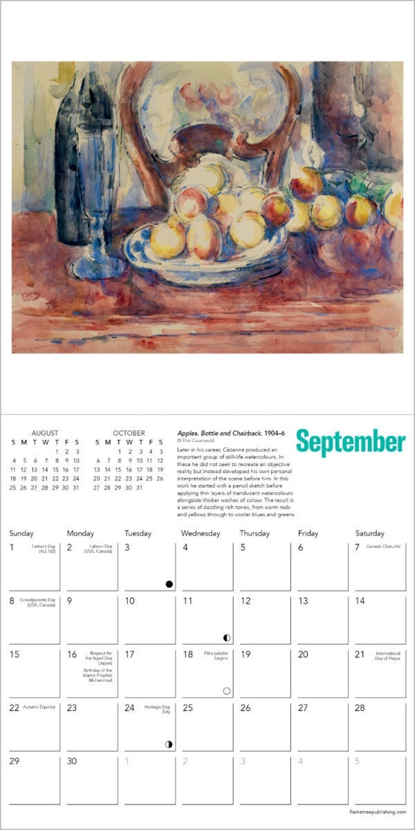Kalender 2024 Cezanne 18x18cm