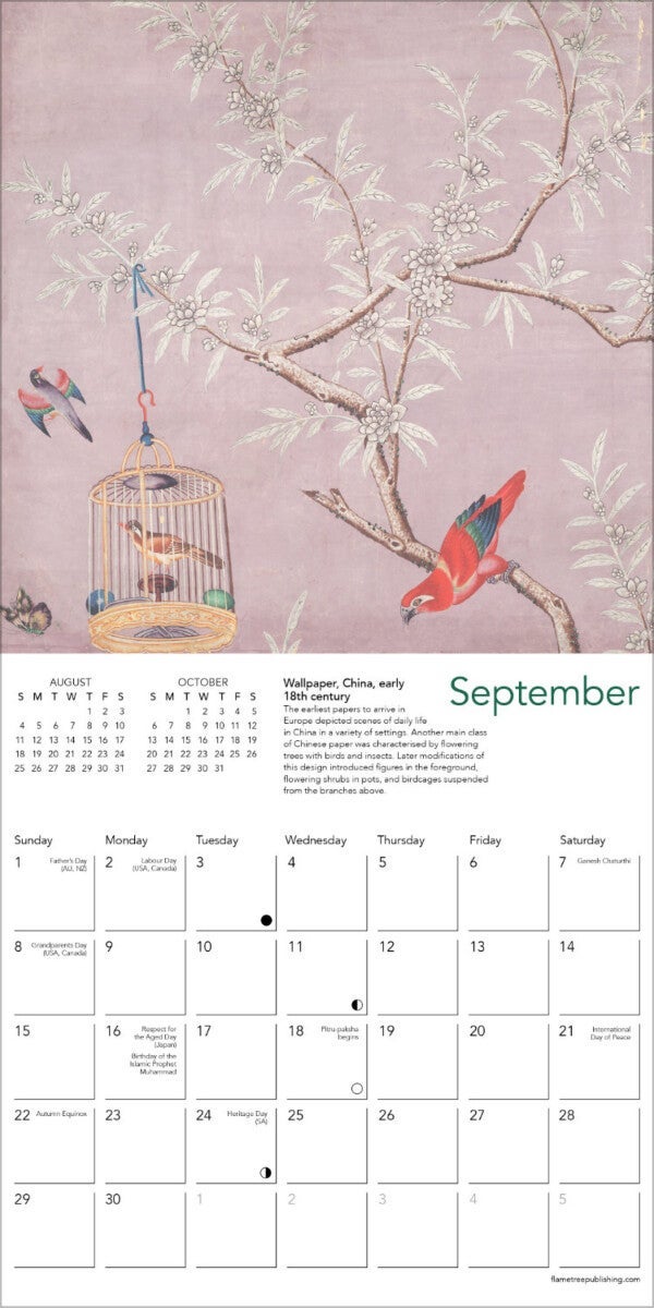 Kalender 2024 Chinese Garden 18x18cm