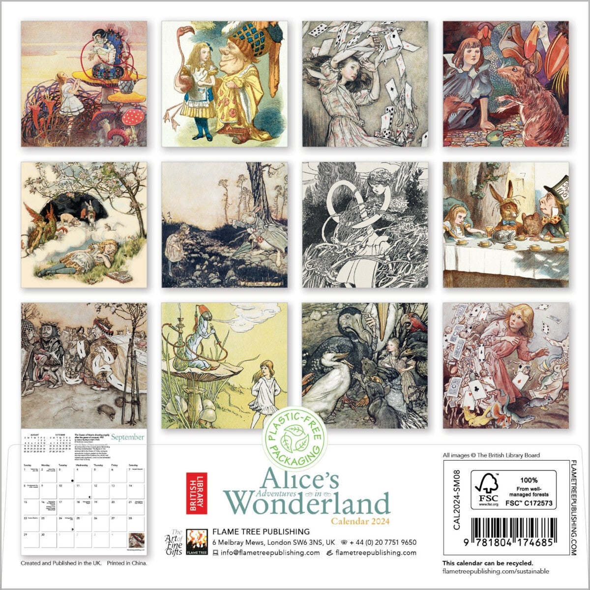 Kalender 2024 Alice 18x18cm