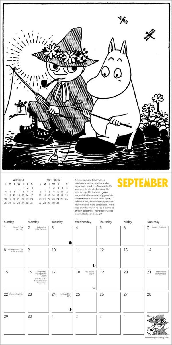 Kalender 2024 Moomin 18x18cm