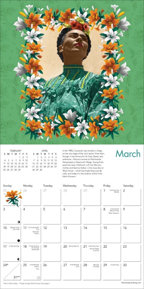 Kalender 2024 Frida Kahlo 18x18cm