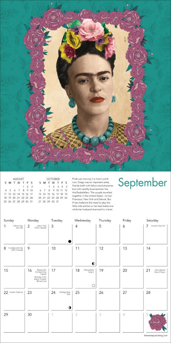 Kalender 2024 Frida Kahlo 18x18cm