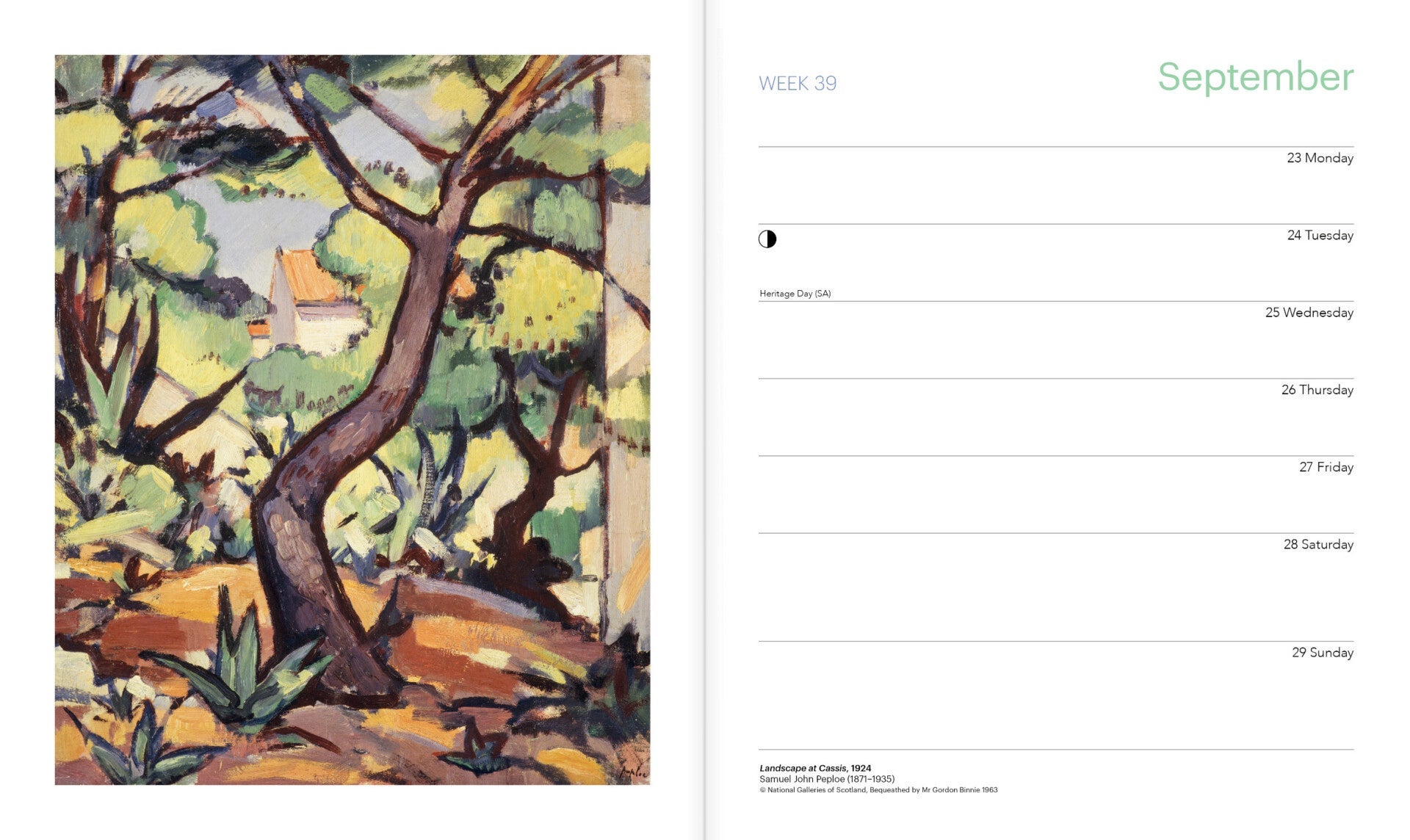 Desk Diary 2024 N G Scotland 193x230mm