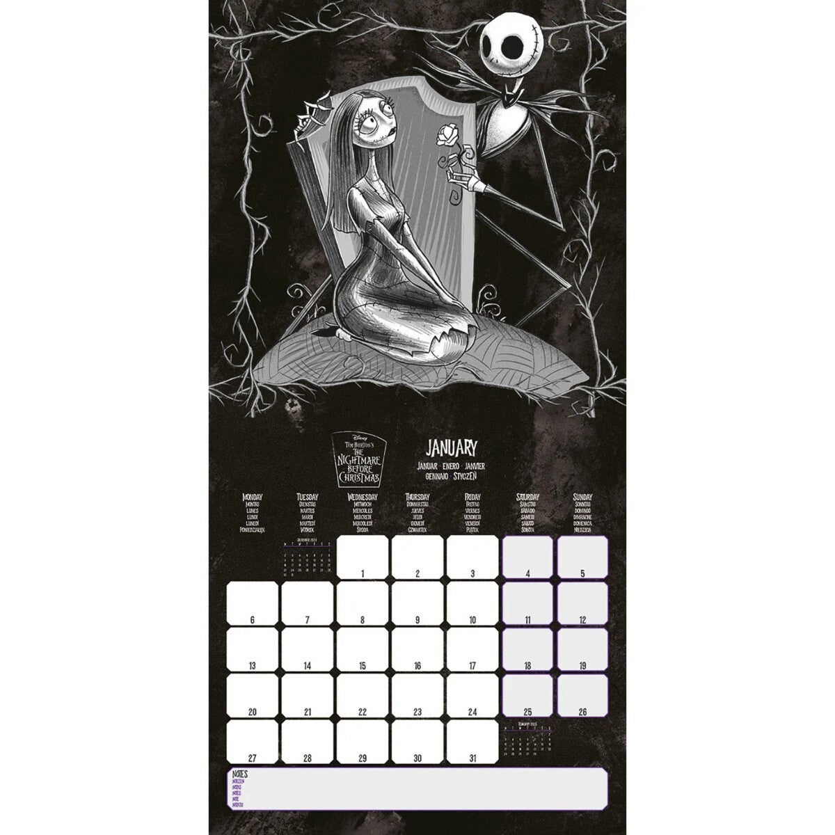Kalender 2025 THE NIGHTMARE 30x30cm