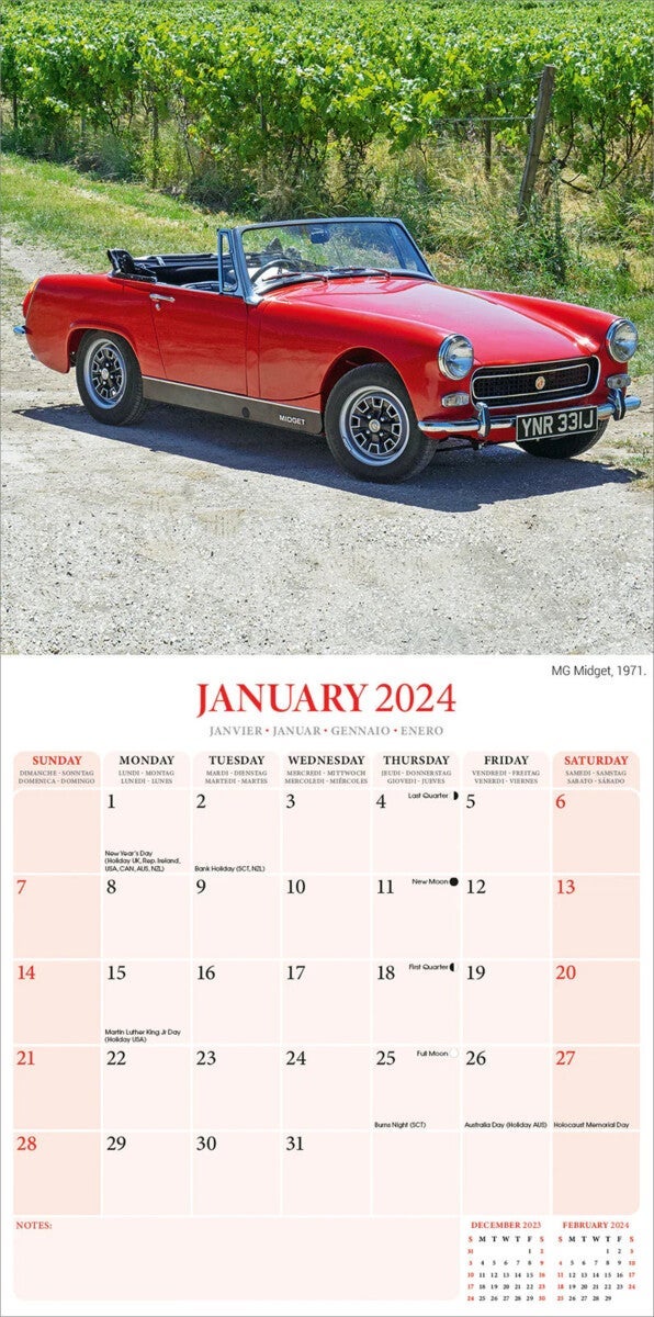 Kalender 2024 MG 30x30cm