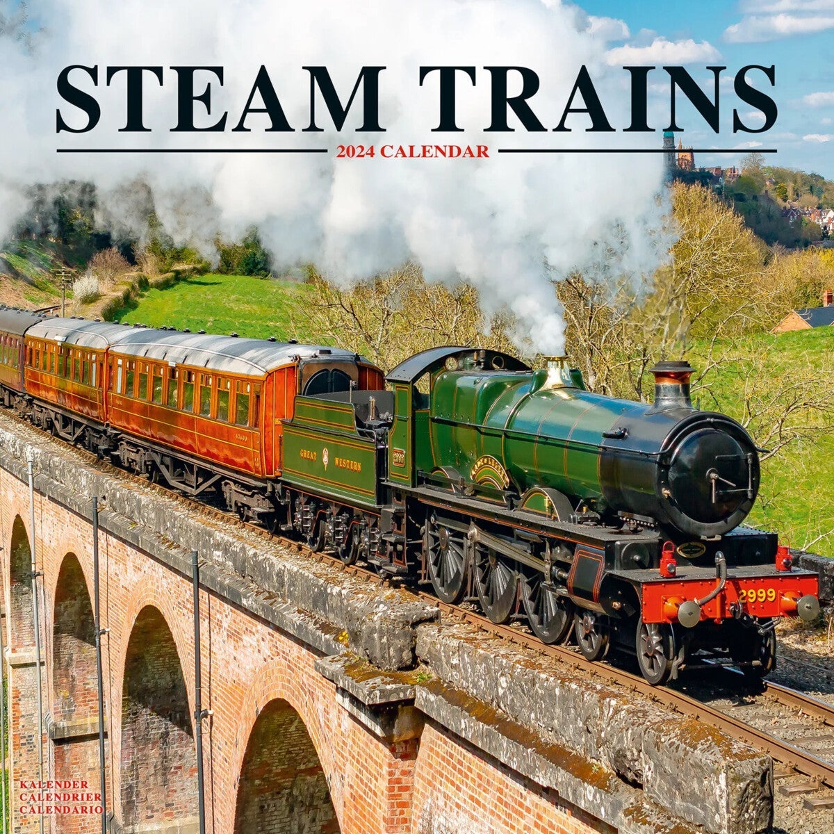 Kalender 2024 Steam Trains 30x30cm