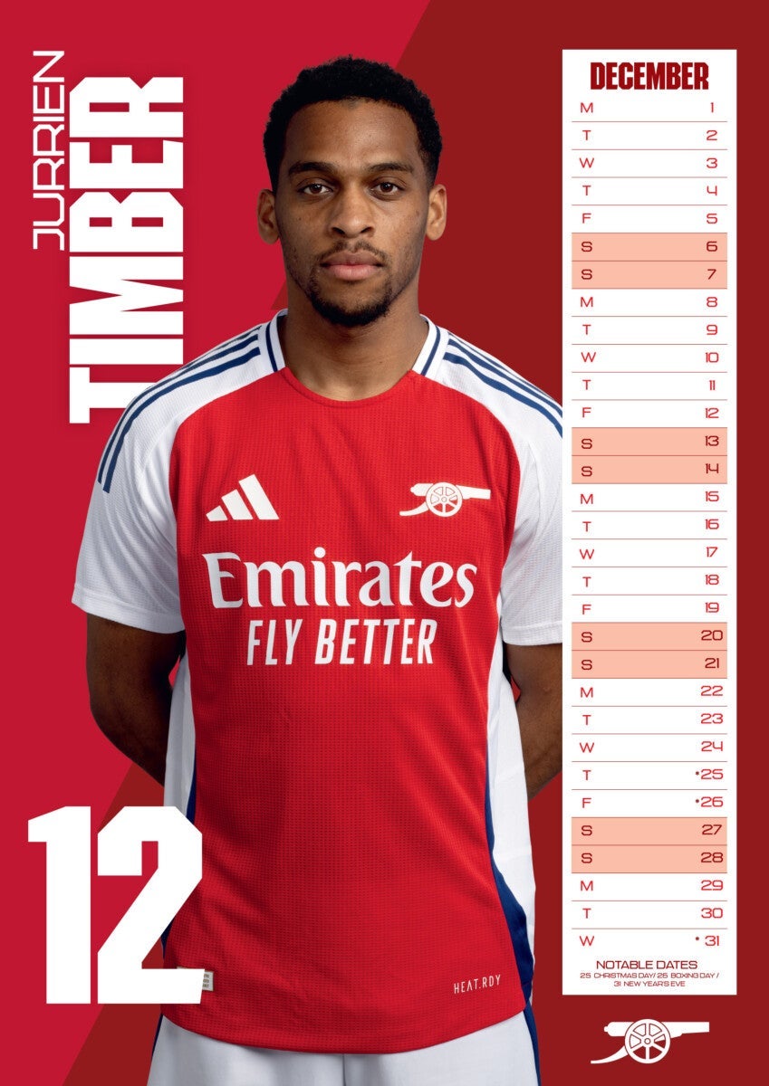 Kalender 2025 Arsenal A3