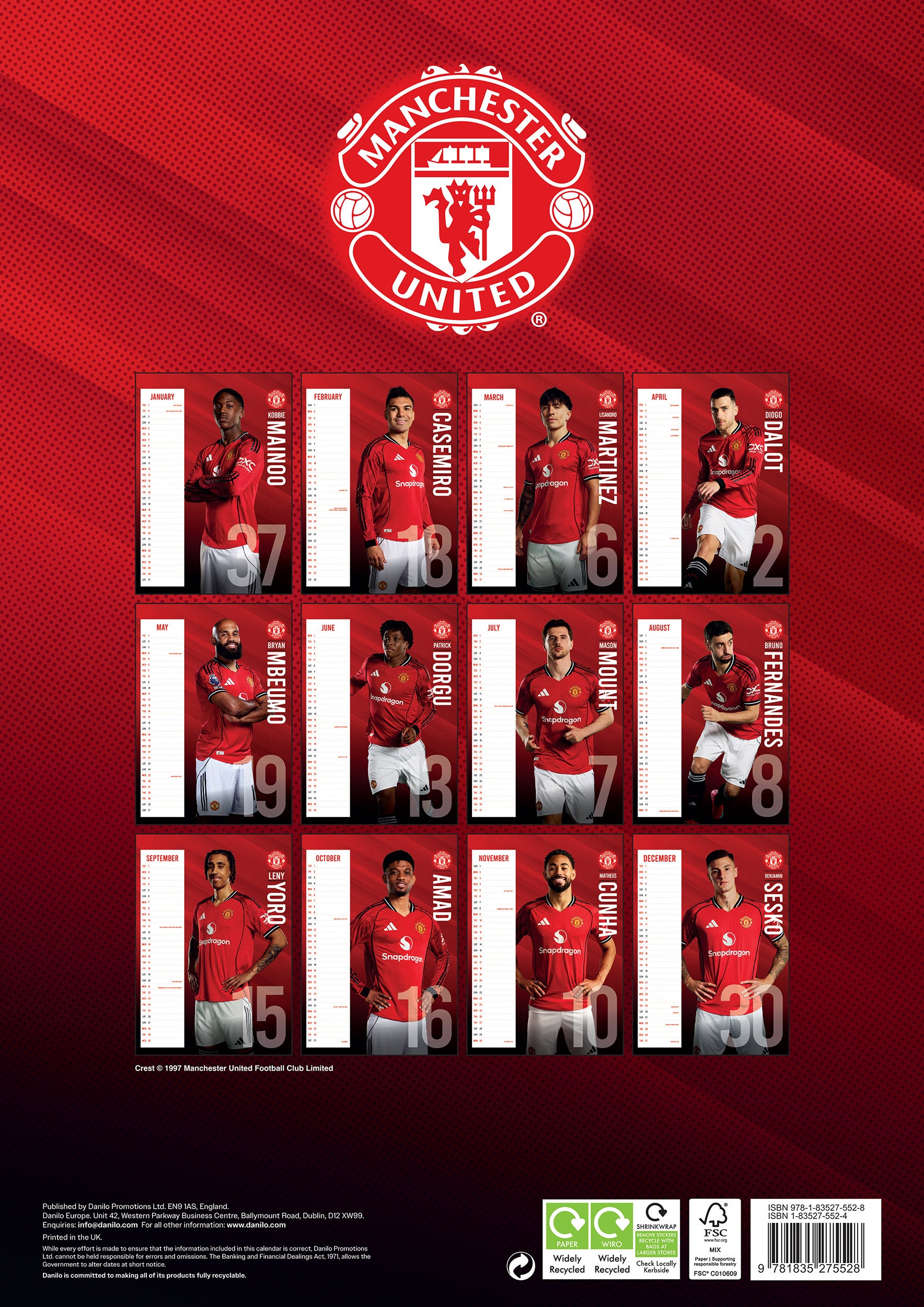 Kalender 2026 Da Manchester United A3