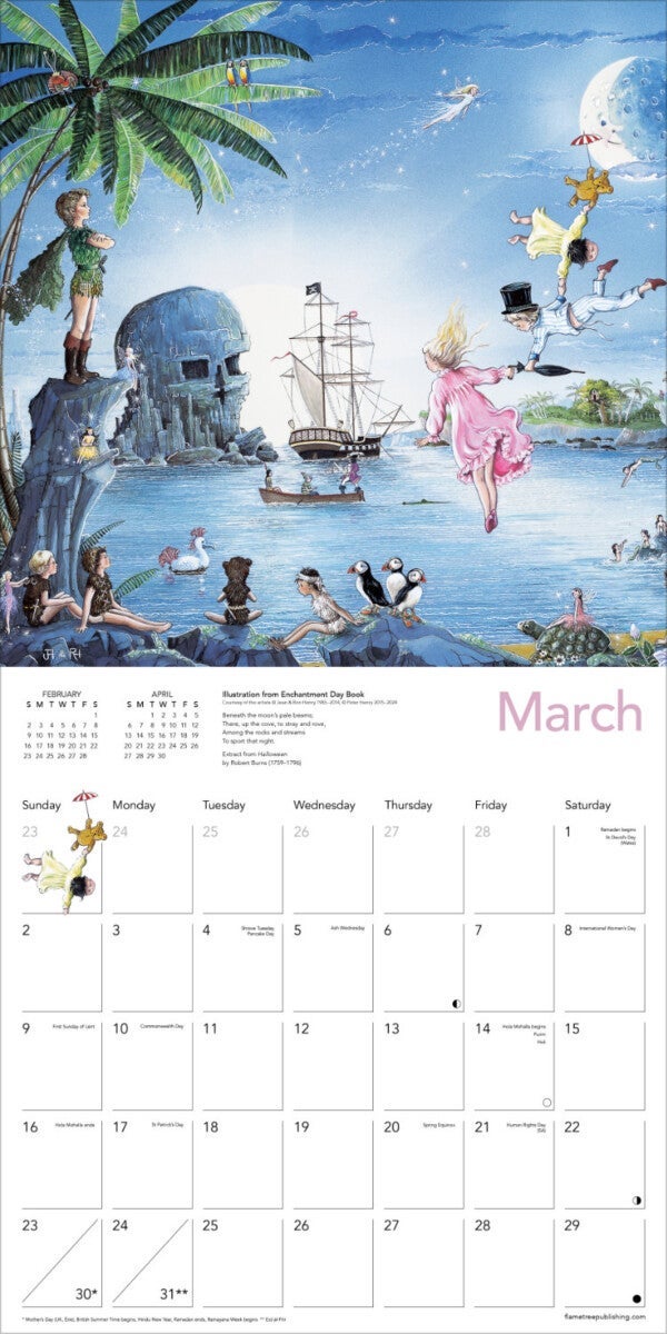 Kalender 2025 Fairyland 30x30cm