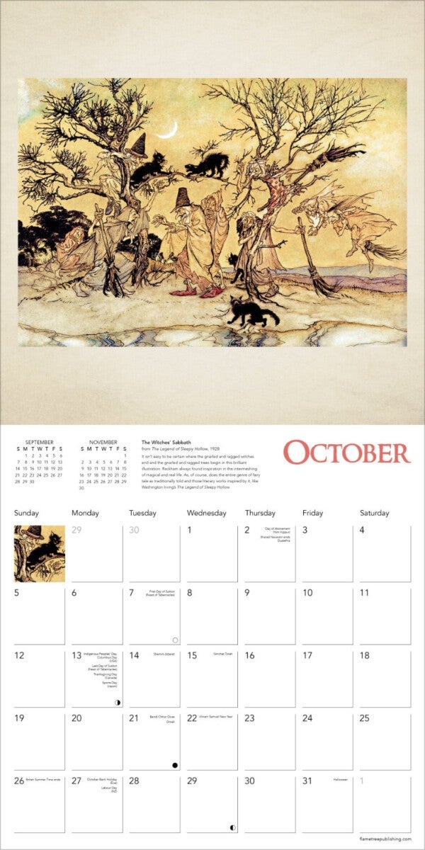 Kalender 2025 Arthur Rackham 30x30cm