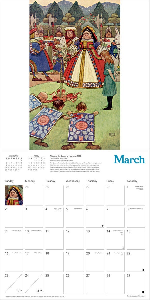 Kalender 2025 Al In Wonderland 30x30cm