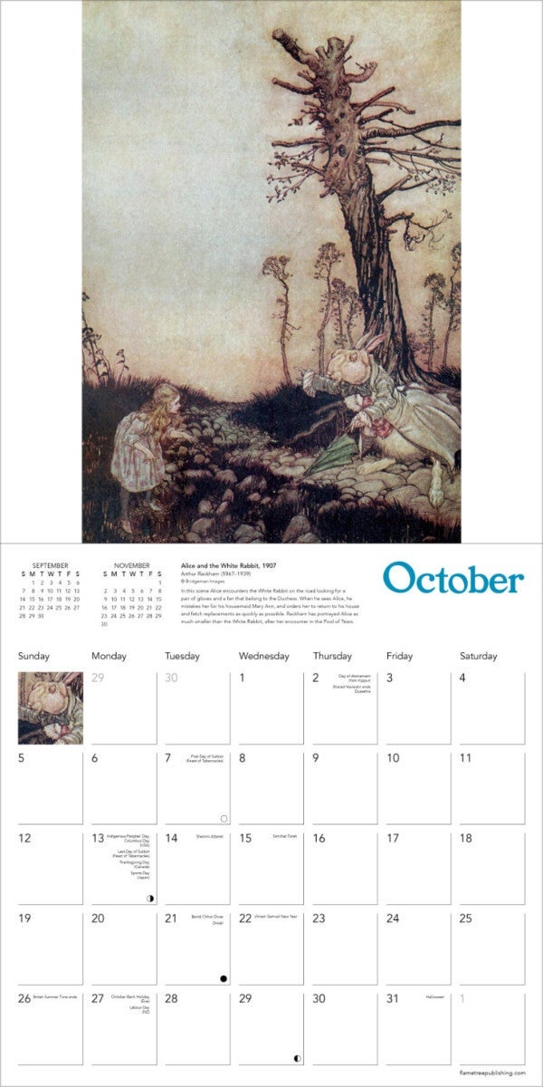 Kalender 2025 Al In Wonderland 30x30cm