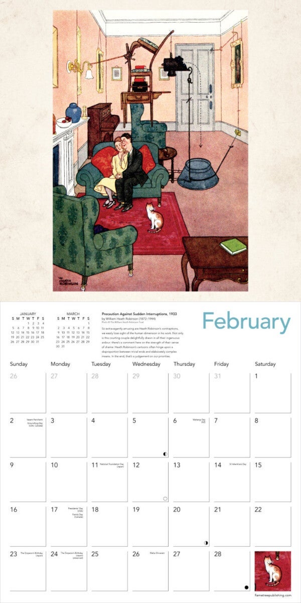 Kalender 2025 Heath Robinson 30x30cm