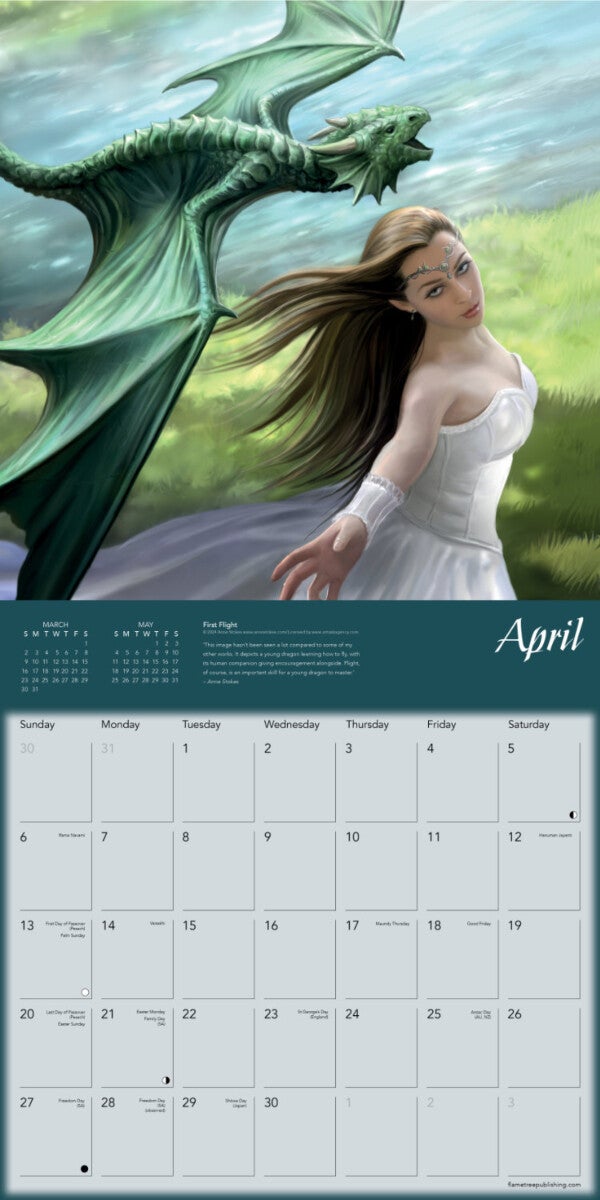 Kalender 2025 Dragons 30x30cm