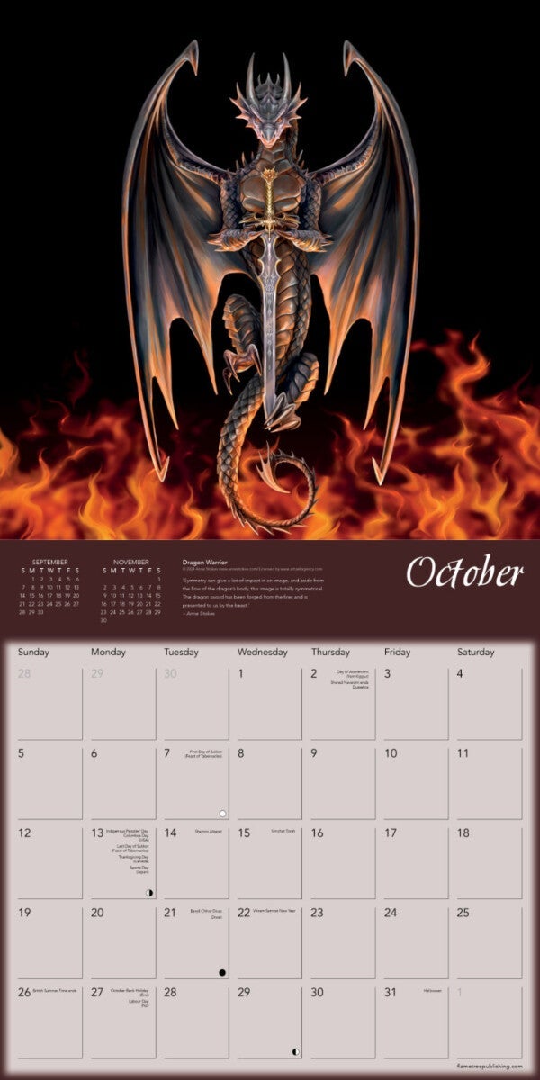 Kalender 2025 Dragons 30x30cm