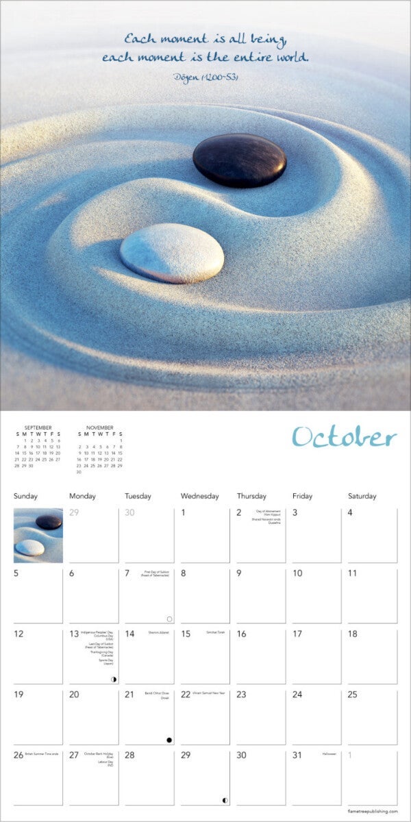 Kalender 2025 Zen Art and Poetry 30x30cm