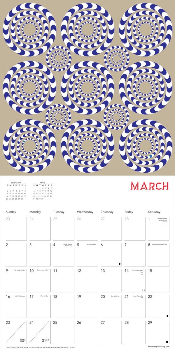 Kalender 2025 Optical Illusions 30x30cm