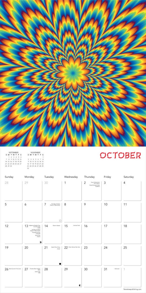Kalender 2025 Optical Illusions 30x30cm