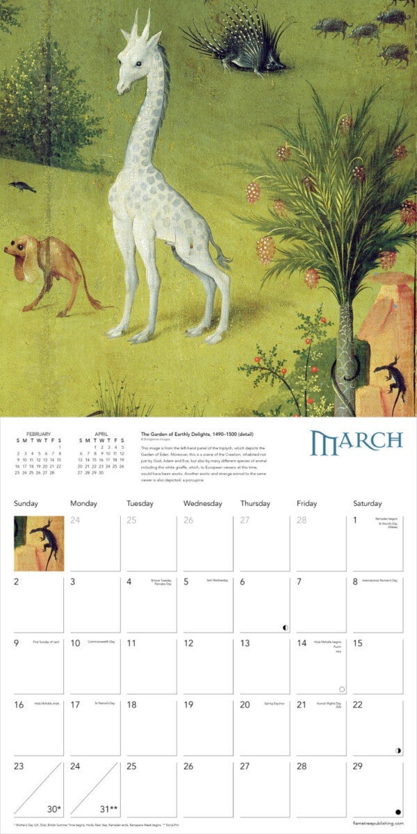 Kalender 2025 Hieronymus Bosch 30x30cm
