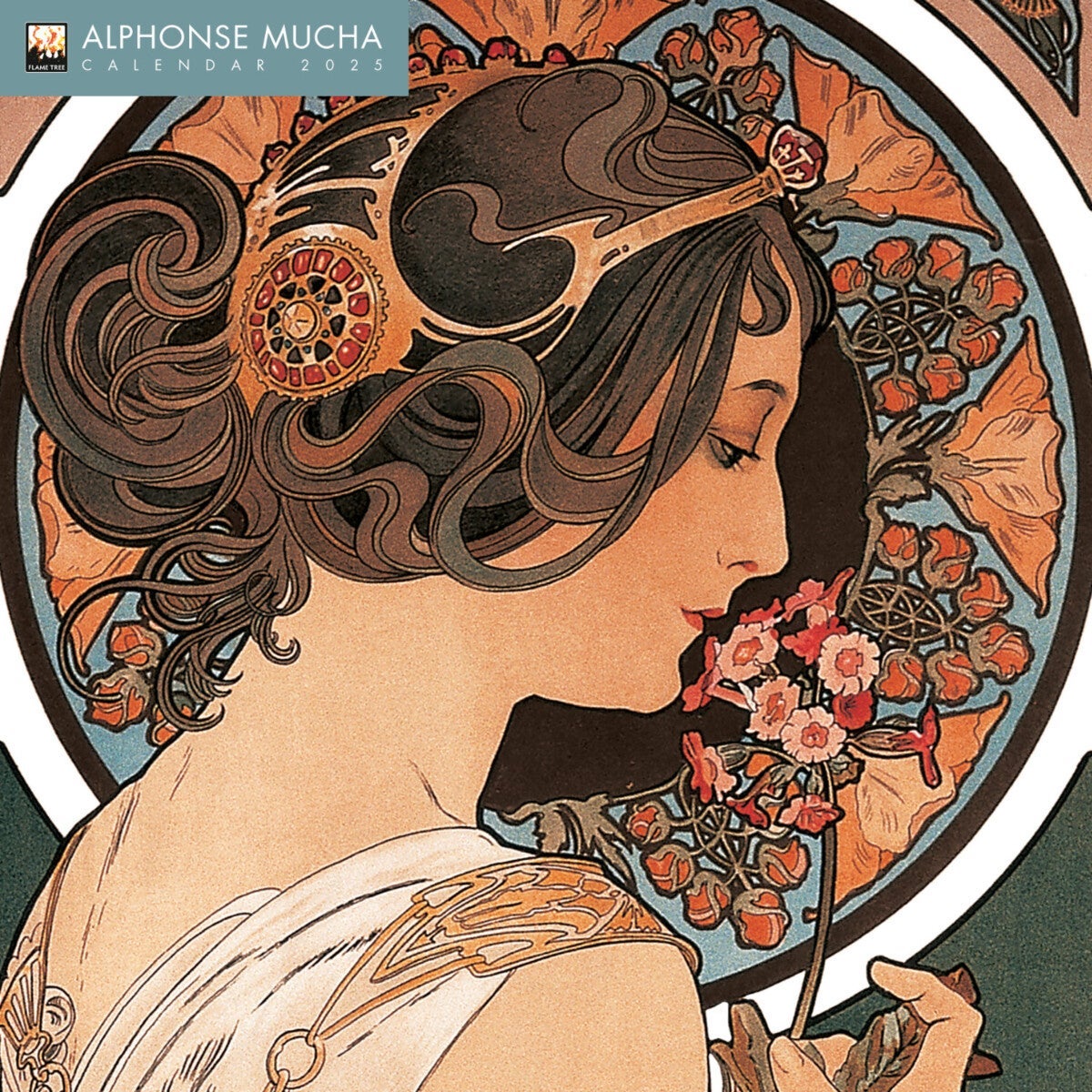 Kalender 2025 Alphonse Mucha 30x30cm