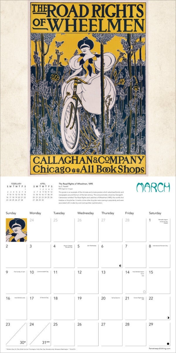 Kalender 2025 Art Nouv Posters 30x30cm