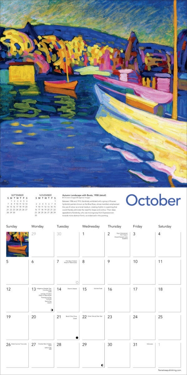 Kalender 2025 Wassily Kandinsky 30x30cm