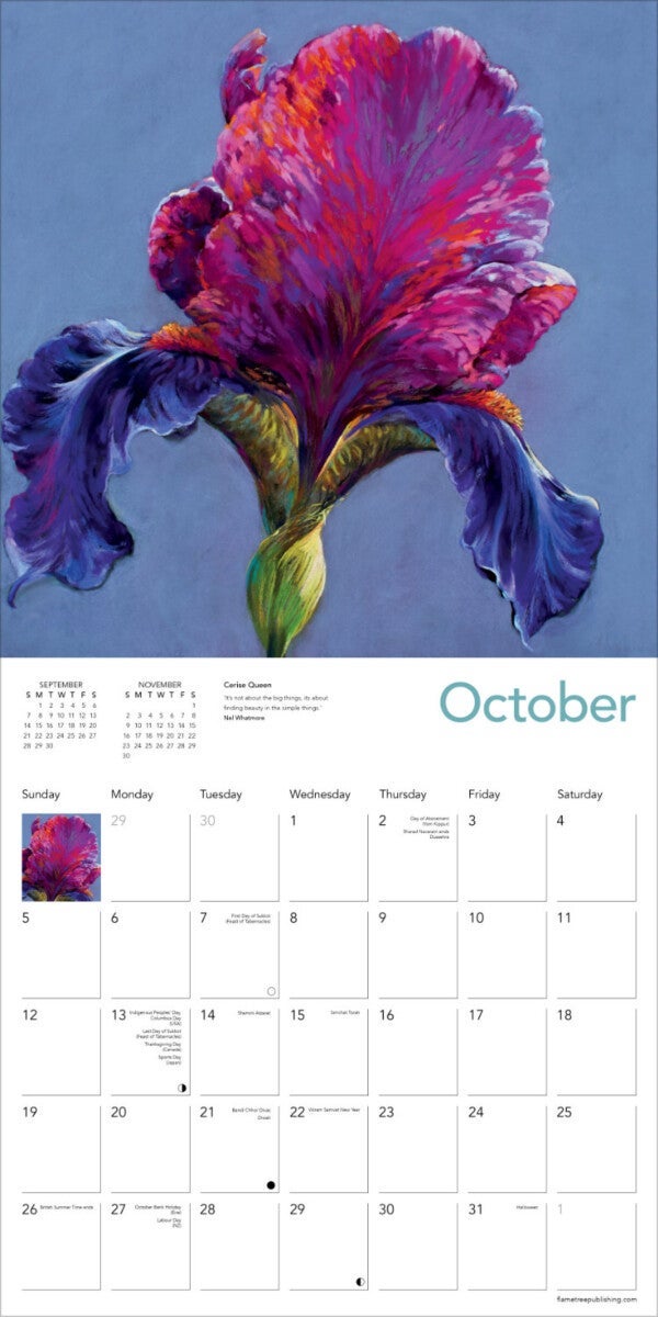 Kalender 2025 Blooms 30x30cm