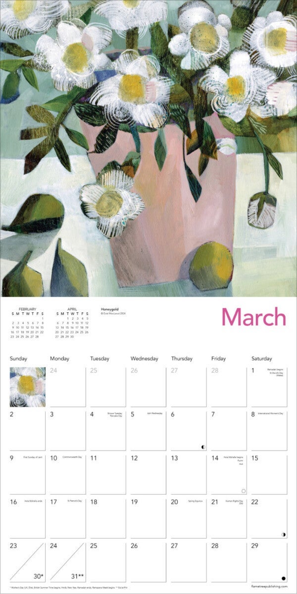 Kalender 2025 Este Macleod 30x30cm