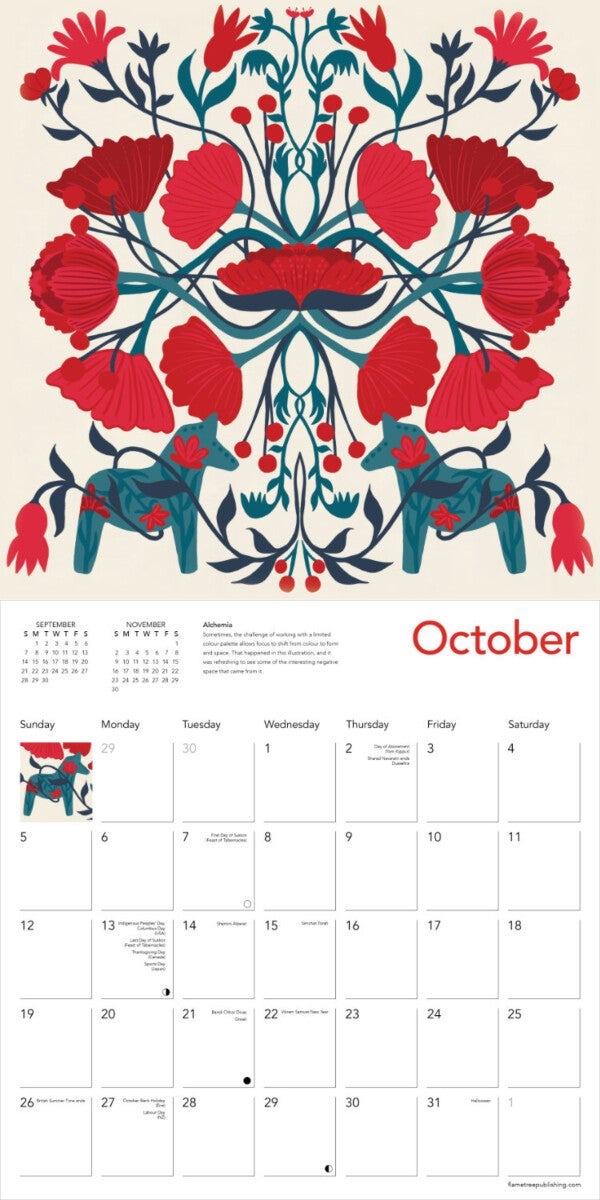 Kalender 2025 Nina Pace 30x30cm