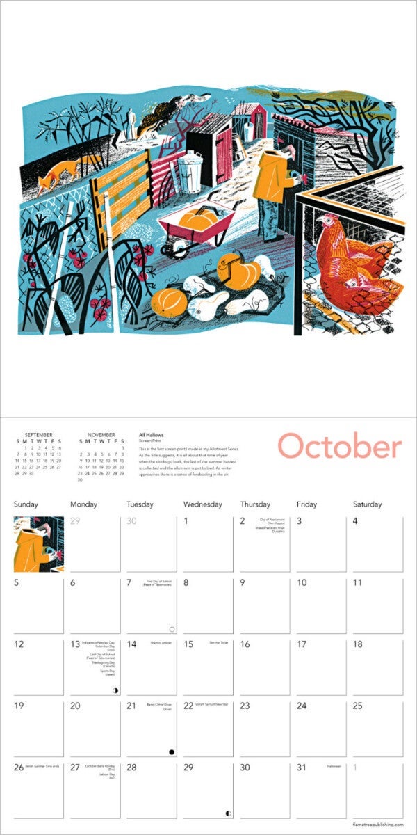 Kalender 2025 Clare Curtis 30x30cm