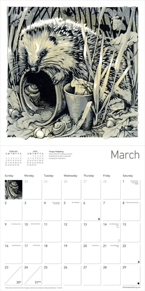 Kalender 2025 M Truefitt-Baker 30x30cm