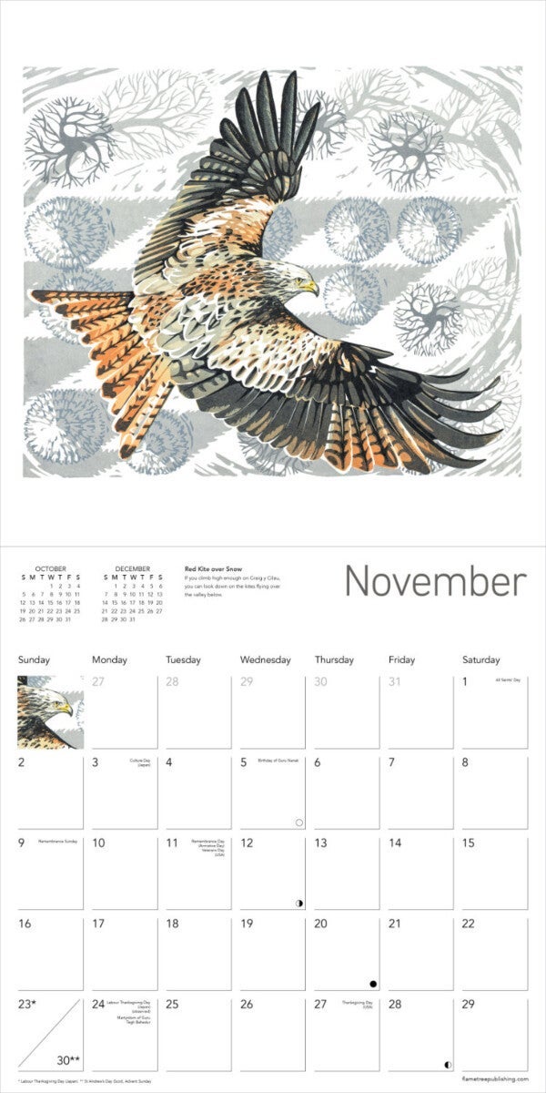 Kalender 2025 M Truefitt-Baker 30x30cm