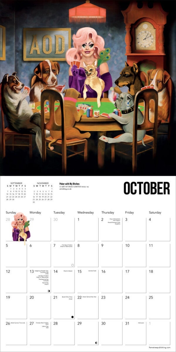 Kalender 2025 Art of Drag 30x30cm