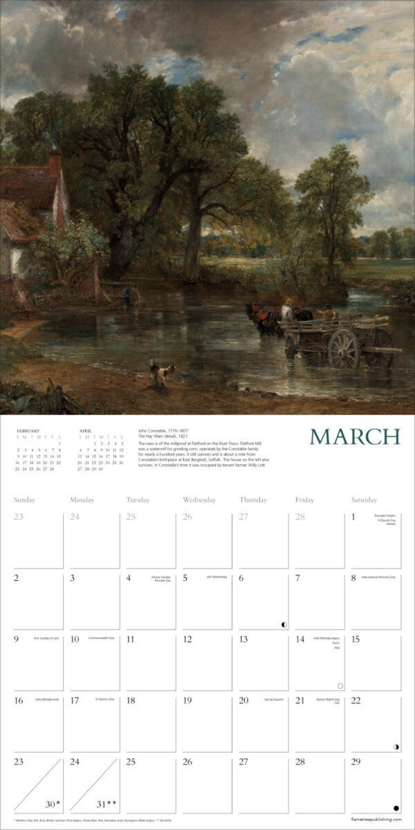 Kalender 2025 National Gallery 30x30cm