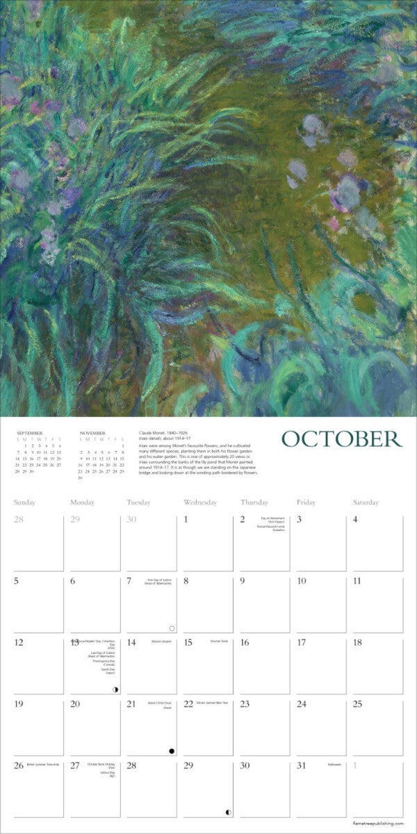 Kalender 2025 National Gallery 30x30cm