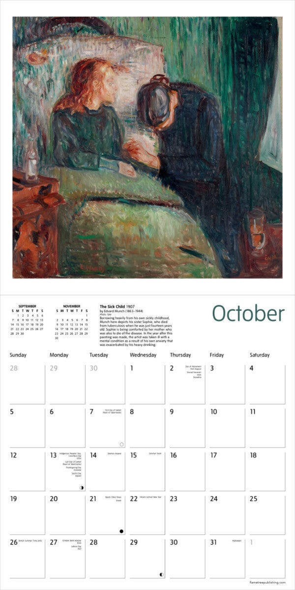 Kalender 2025 Expressionists 30x30cm